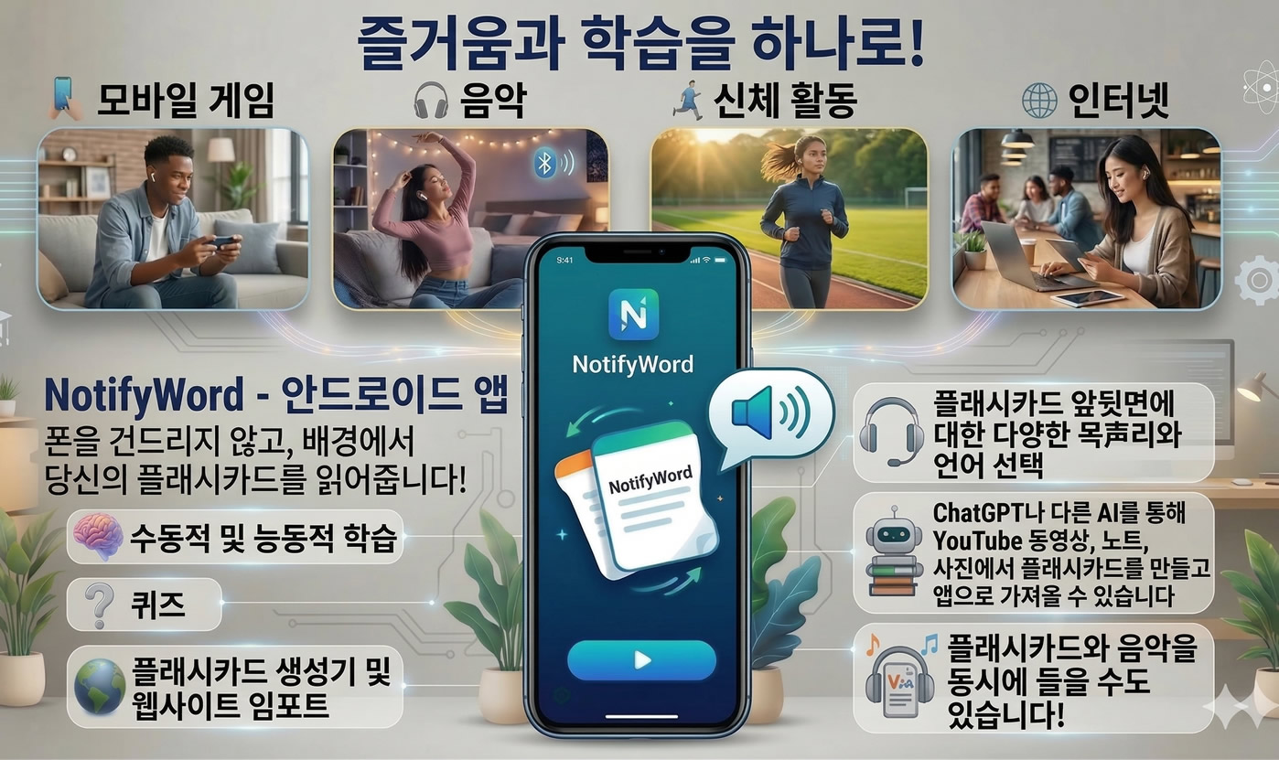 AUTOLEARN shoots flashcards — to your ears 🎧, to your eyes 👁️, to your brain 🧠 and straight into memory 💾